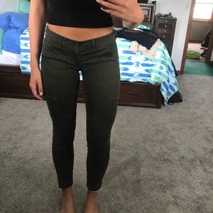 Hollister Army Green Skinny Cargo Pants